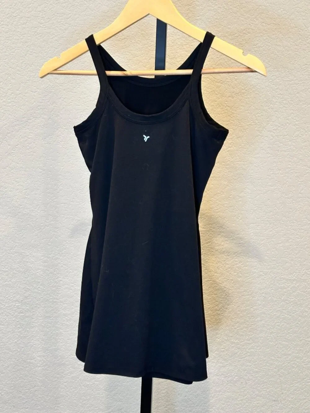 Old Navy Active Powerpress Girls XL Black Tank Dress with Shorts Size 14-16
